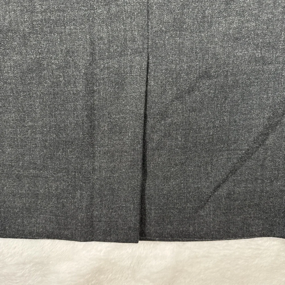 100% Pure‎ Wool Dark Grey Petite Size 6 Casual Corner Pencil Skirt Knee Length
